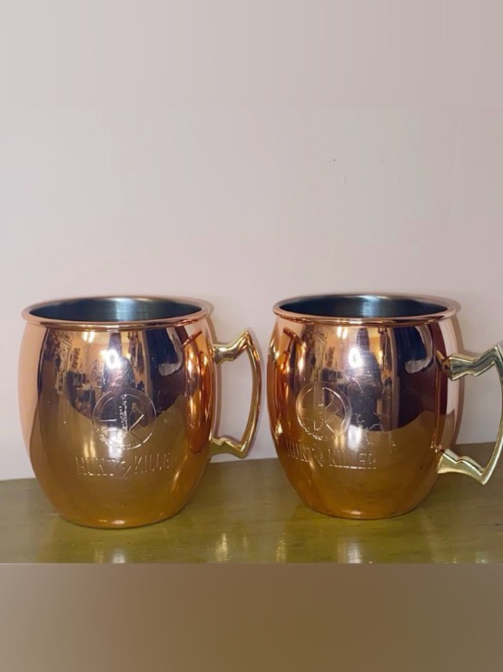 HUNT A KILLER Detective Copper Juice Mugs (Set of 2) 16 oz